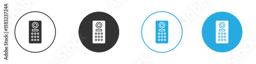 Intercom icon, simple flat style, illustration, logo sign symbol pictogram template, for ui or ux.