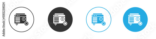 Generator icon, simple flat style, illustration, logo sign symbol pictogram template, for ui or ux.