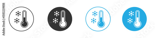 Cold icon, simple flat style, illustration, logo sign symbol pictogram template, for ui or ux.