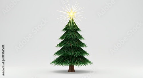 Green christmas tree graphic design