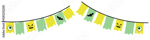 ハロウィンキュートガーランド　グリーン