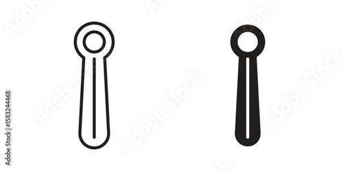 Shoehorn icon in flat and liner trendy style for app ui designs