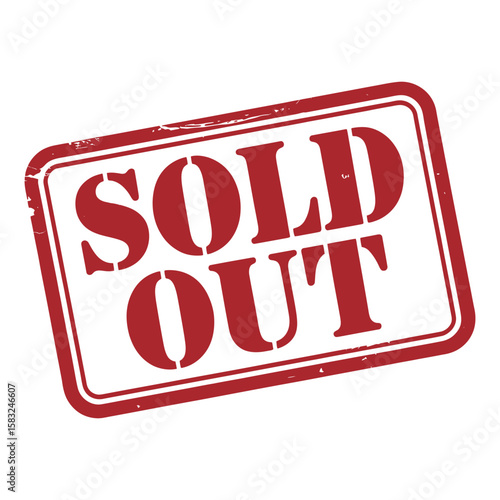 Sold out stamp sold out grunge square sign
