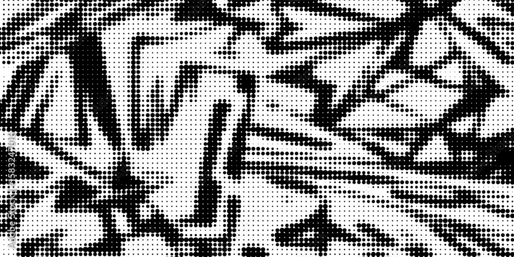 Fototapeta premium scanned paper, Halftone faded gradient texture. Grunge halftone grit background. White and black sand noise effect overlay background
