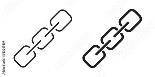 Link icon in flat and liner trendy style for app ui designs