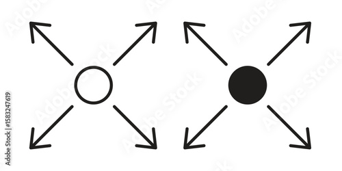 Large capacity icon in flat and liner trendy style for app ui designs