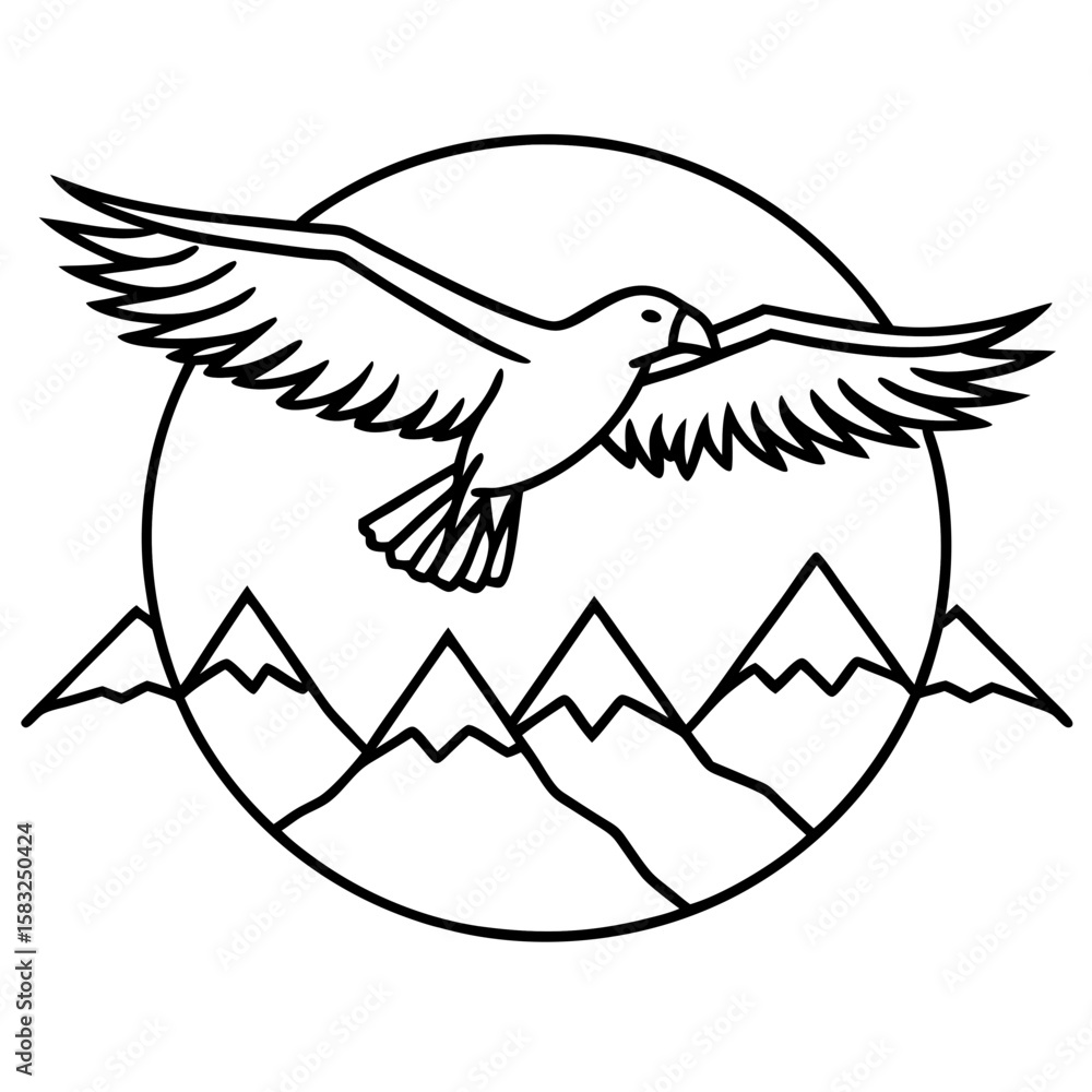 Obraz premium Wings Above the Wilderness