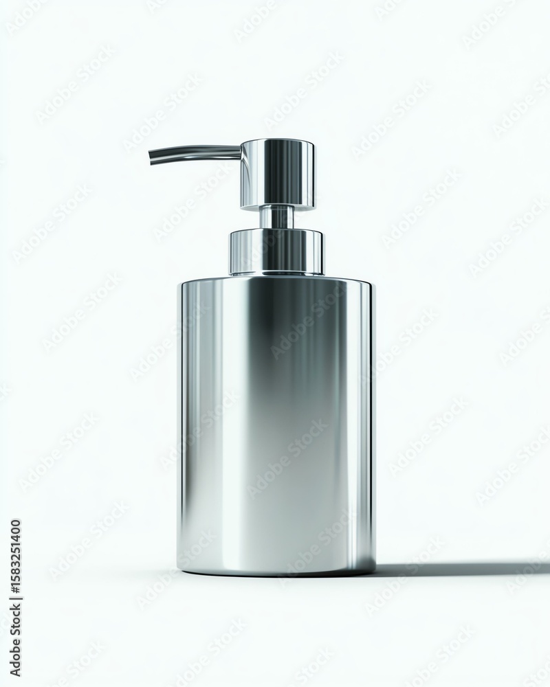 Obraz premium soap dispenser midpump, isolated on white background, crisp and modern, studiograde lighting