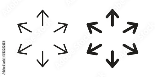 Capacity icon in flat and liner trendy style for app ui designs