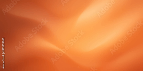Abstract orange background with flowing silk wave patterns and soft satin texture