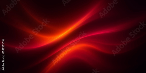 Red abstract wave background with flowing silk texture and smooth satin fabric design