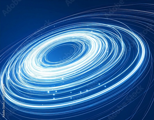 Abstract swirling light circles
