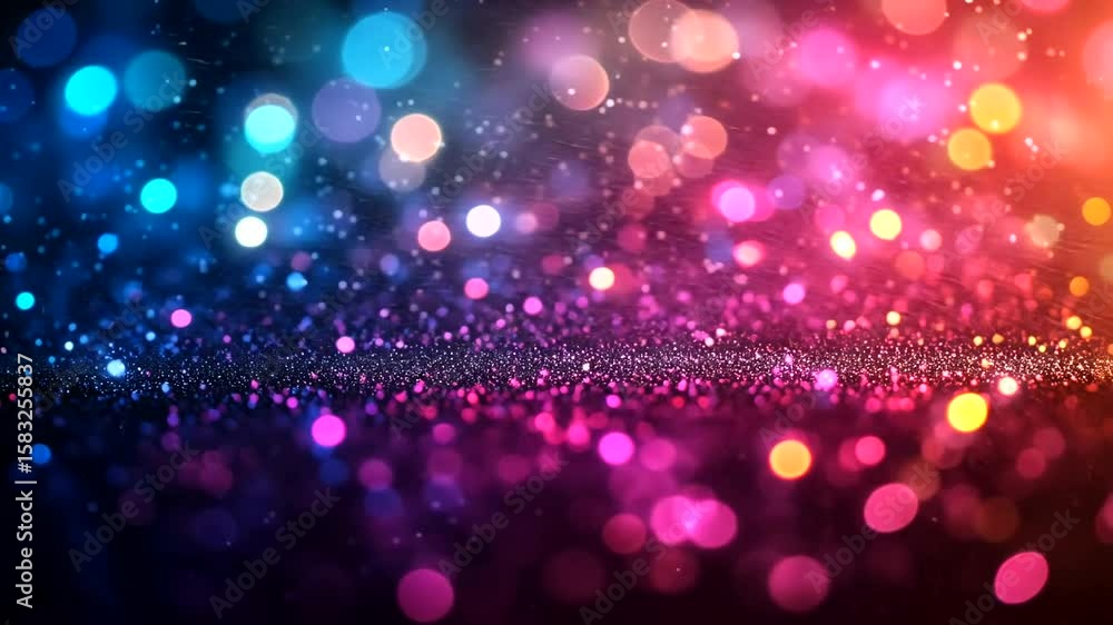 Colorful bokeh lights creating a vibrant background scene Colorful bokeh lights creating a vibrant background scene