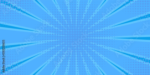 Abstract blue comic zoom background vector illustration eps10.