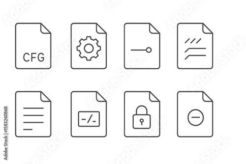 Cryptocurrency line icon set. bitcoin, blockchain, currency exchange icons outline collection