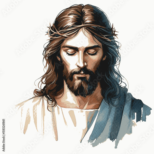 Nazareth Dust Jesus Christ isolated watercolor vector illustration svg