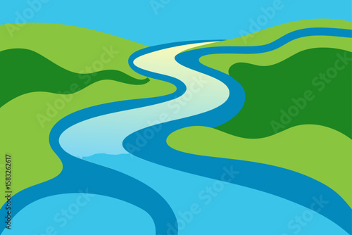 aerial pattern of rivers braiding through wetlands