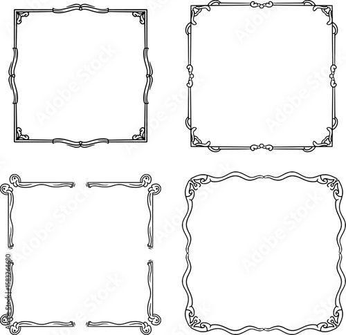 featuring four box ornament designs with different styles