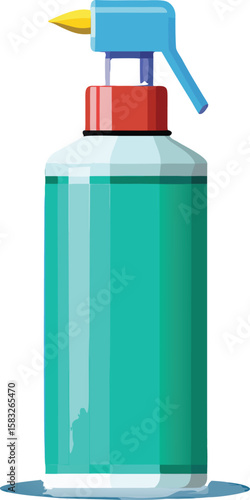 blue liquid soap dispenser