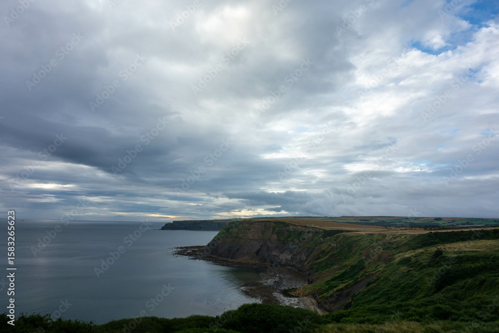 Clifftop, Whitby, North Yorkshire, UK , Coast, Sea Clifftop, Whitby, North Yorkshire, UK , Coast, Sea