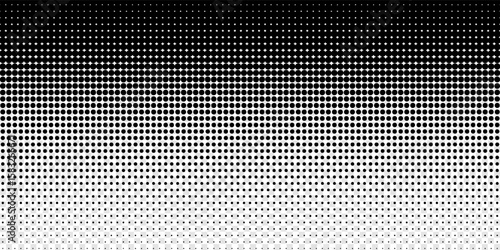 Seamless bullet dot pattern with small black dots on a clean white background. Horizontal grid layout perfect for notebook paper  graph paper designs.