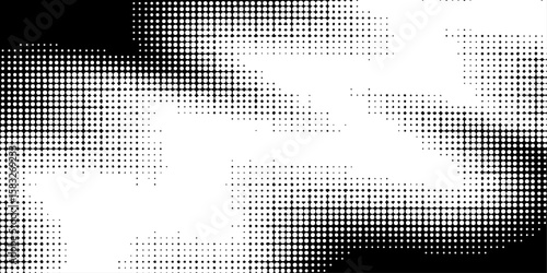 This stock image showcases a global digital art design featuring a mosaic pattern of square pixel dots, illustrating the colorful technology of our interconnected world