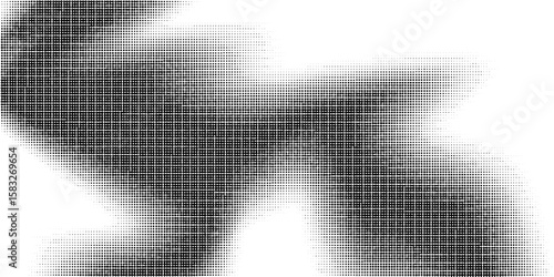 Digital Abstract of Deer A monochrome depiction of a majestic deer captured through a mosaic or pixelated effect, creating a modern artistic representation.