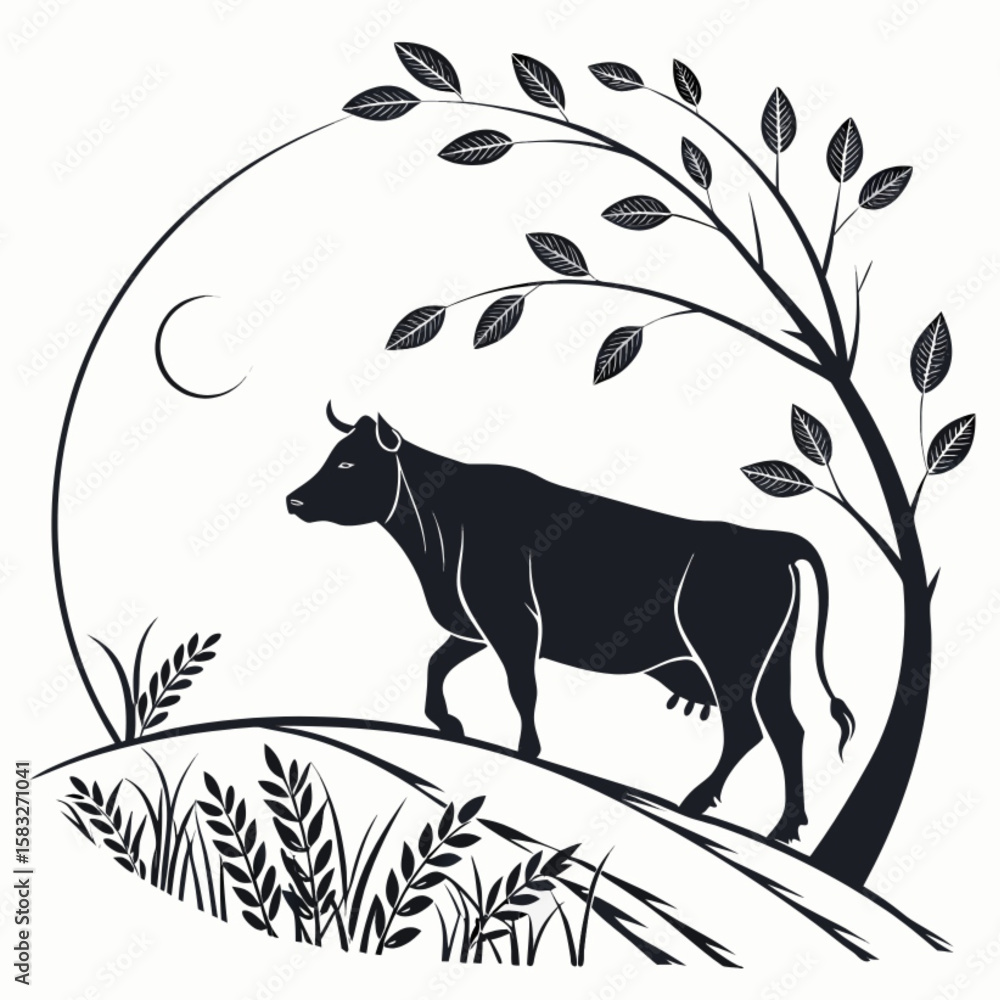 Fototapeta premium wild boar vector illustration