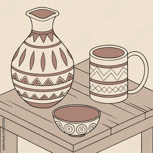 vector illustration of coffee cup