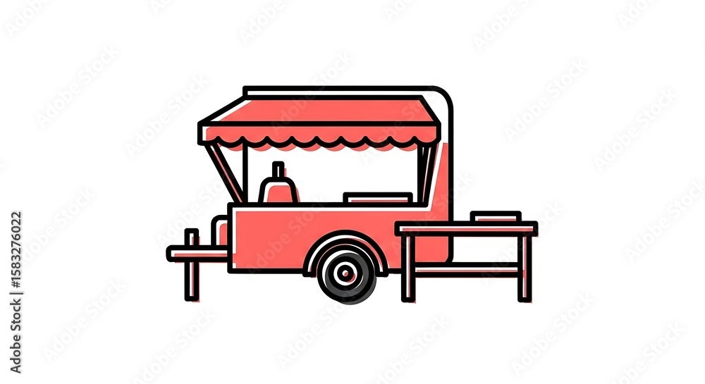 Obraz premium Set of various transportation vehicles illustration for your design