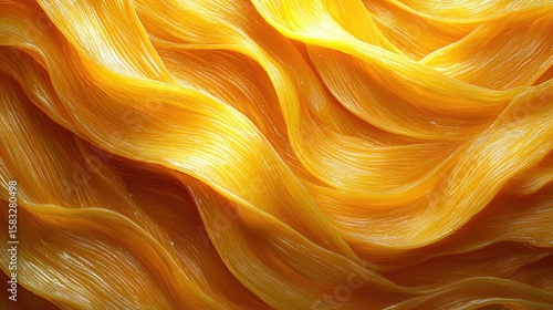 Close-up view of a bright yellow food texture.