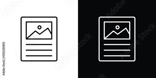 Content icon line for web, mobile and infographics.