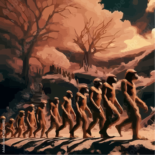 
alternative digital art showing the evolution of humanity 80