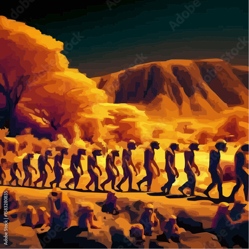 
alternative digital art showing the evolution of humanity 78