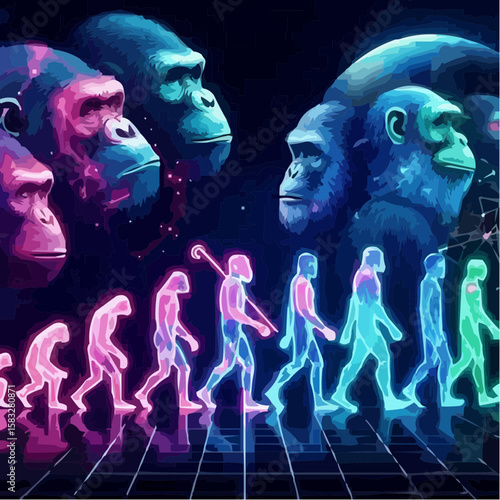 
alternative digital art showing the evolution of humanity 74