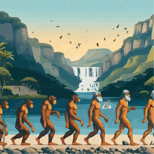 
alternative digital art showing the evolution of humanity 54