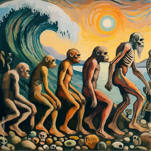 
alternative digital art showing the evolution of humanity 41