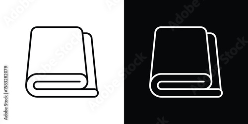 blanket icon line for web, mobile and infographics.