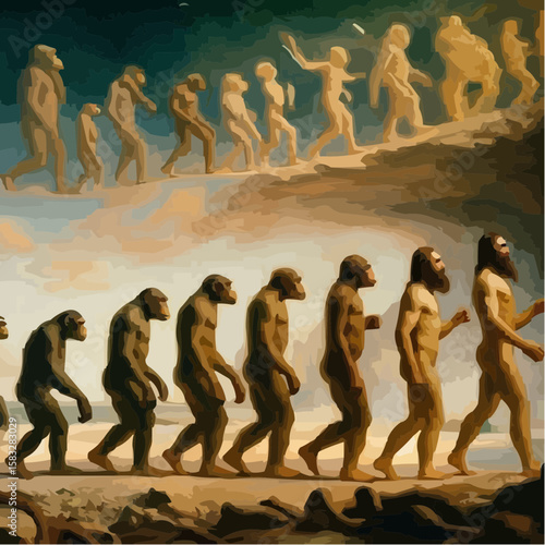 
alternative digital art showing the evolution of humanity 33