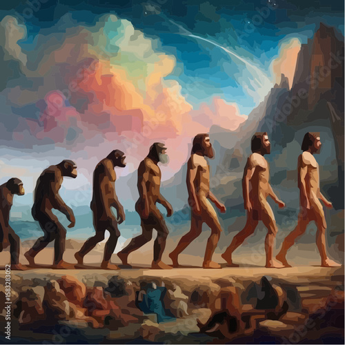
alternative digital art showing the evolution of humanity 31