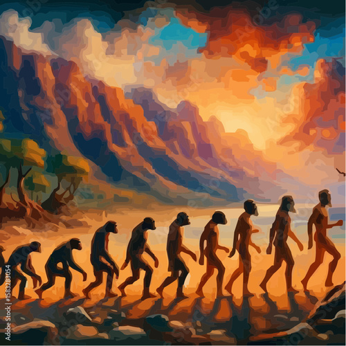 
alternative digital art showing the evolution of humanity 30
