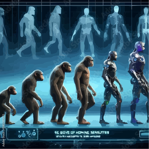 
alternative digital art showing the evolution of humanity 29