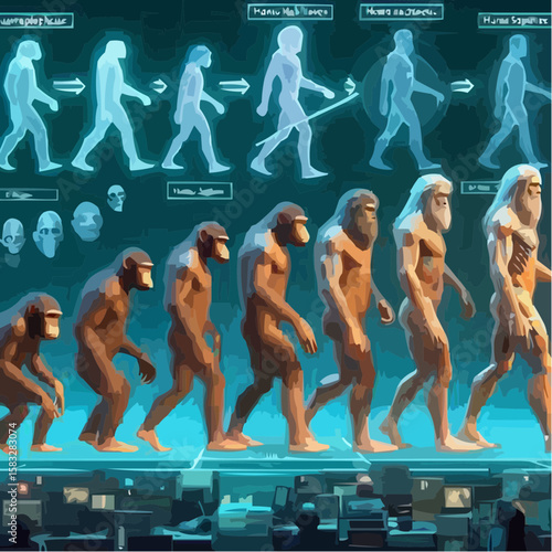 
alternative digital art showing the evolution of humanity 28
