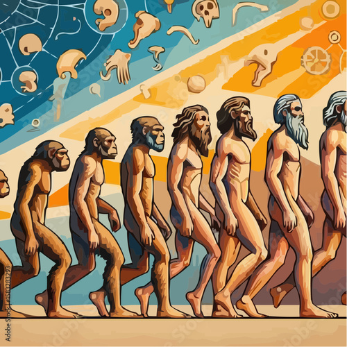 
alternative digital art showing the evolution of humanity 10