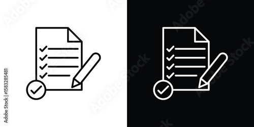 Requirements icon line for web, mobile and infographics.