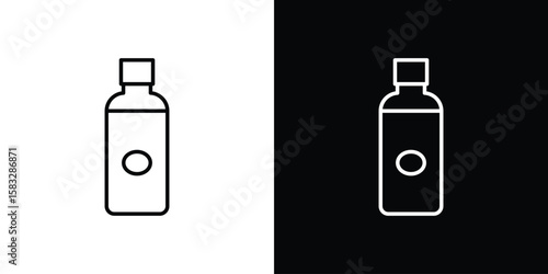 Olive oil icon line for web, mobile and infographics.