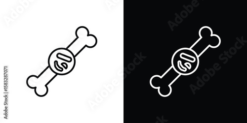 Multiple myeloma icon line for web, mobile and infographics.