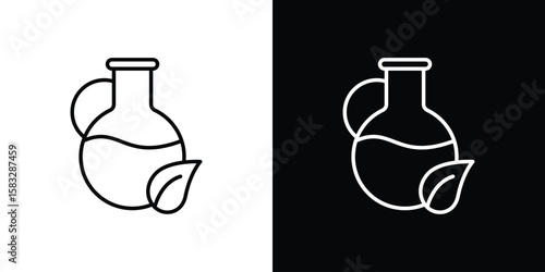 Massage oil icon line for web, mobile and infographics.