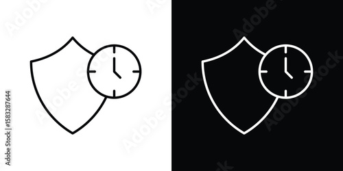 Long term icon line for web, mobile and infographics.