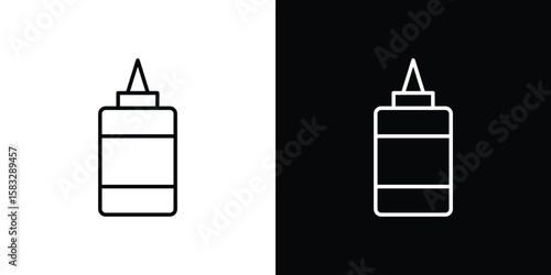 Glue icon line for web, mobile and infographics.